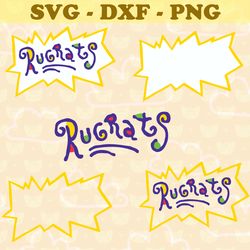 logo rugrats svg, bundles rugrats svg, png,dxf, pdf, jpg...