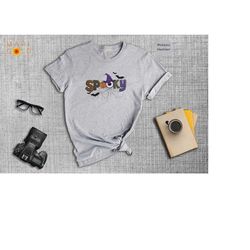 spooky halloween shirt, spooky eyeball shirt, creepy eyeball tee, witch hat tee, scary pumpkin shirt, halloween party sh