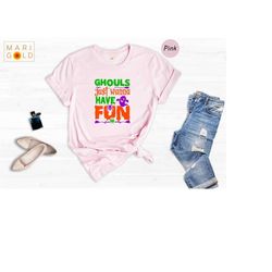ghouls just wanna have fun shirt, cool halloween shirt, spooky cauldron tee, cute ghost shirt, scary spider shirt, hallo
