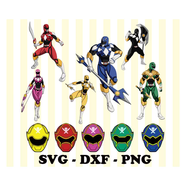Power Ranger SVG, Bundles Power Ranger SVG, PNG,DXF, PDF, JP | Inspire ...