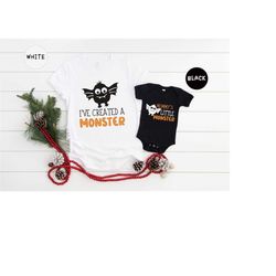 halloween shirts, mommys little monster shirt, matching mom son halloween shirt, matching mom daughter halloween shirt,