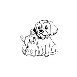 CAT and DOG SVG, Cat and Dog Clipart, Cat and Dog Svg Cut Files For Cricut, Pet Owner Svg