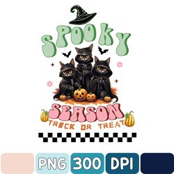 Ghost Cats Spooky Season Eco Png, Hauntingly Cute Halloween Png, Ghost Cat Png
