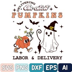deliver the cutest little pumpkins svg, labor and delivery halloween svg, labor and delivery svg, halloween nurse gift