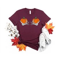 skeleton hands bra funny halloween shirt, happy halloween shirt, halloween party shirt, sassy halloween shirt, funny pum