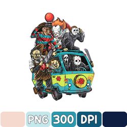 horror movie characters png, friends horror movie png, horror characters png, halloween friends png