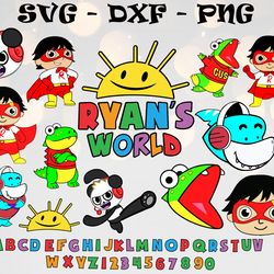 ryan's world svg, bundles ryan's world svg, png,dxf, pdf, jpg...