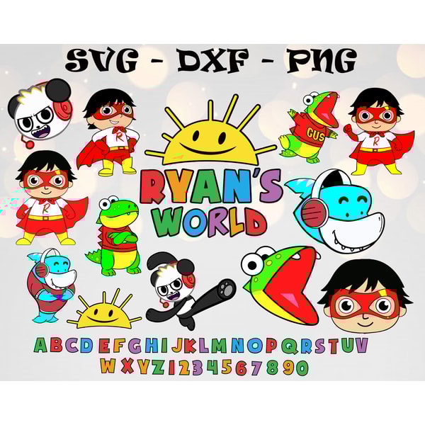 Ryan's World SVG, Bundles Ryan's World SVG, PNG,DXF, PDF, JP | Inspire ...