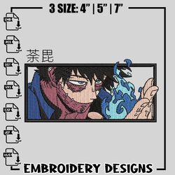 dabi embroidery design, my hero academia embroidery, logo design, embroidery shirt, anime shirt, digital download.