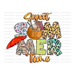 sweet summer time sublimation design downloads, summer sublimation design, pineapple png, sublimation, summer png sublim