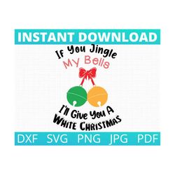 Funny Christmas Shirt SVG. If you jingle my bells, I'll give you a white Christmas. Inappropriate Shirt SVG. Adult Shirt