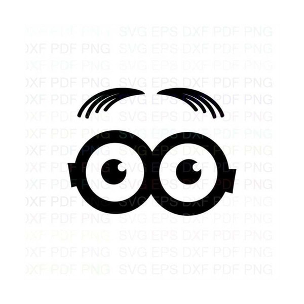 Minion_Face_Despicable_Me Outline Svg Dxf Eps Pdf Png, Cricu - Inspire ...