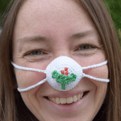 Christmas design nose warmer. Aunt gift christmas. Stocking stuffer. Holiday warm accessories