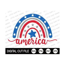 rainbow flag svg, 4th of july svg, america rainbow, independence day, fourth of july, patriotic rainbow shirt, dxf, svg