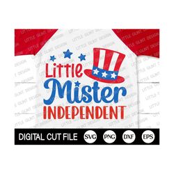independence day svg, 4th of july svg, little mister independence day, fourth of july, american flag, mister shirt, svg
