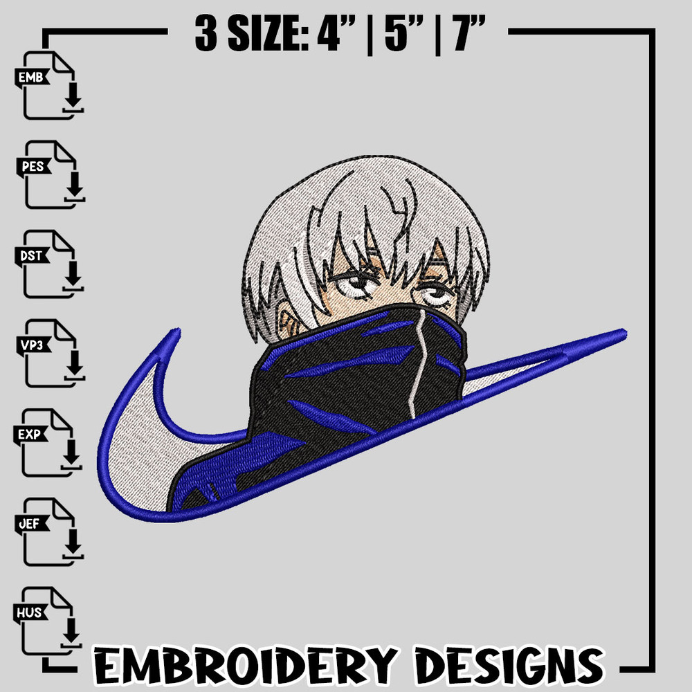 Inumaki nike embroidery design