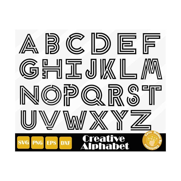 Pattern Letters Svg 26 Creative Alphabet Svg, Monogram Font, Alphabet Clipart PN | Inspire ...