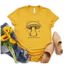 mushroom shirt, magic mushroom shirt, botanical shirt, hippie shirt, plant shirt, nature shirt, vintage plant shirt, bot