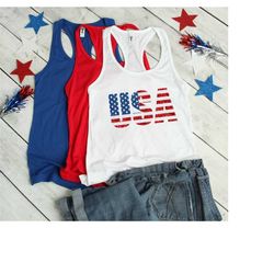 usa tank top- 4th of july tank for women- patriotic tank - womens fourth of july tank - independence day tank - memorial