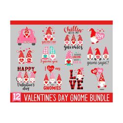 valentine gnome svg bundle, valentines day bundle, gnomes png, gnome svg bundle, hearts, kids valentine shirt, png, svg
