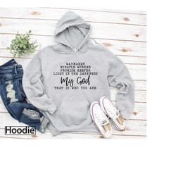 hoodie, way maker song, promise keeper, christian apparel, christian clothing, hooded sweatshirt, hoodies for women, chr