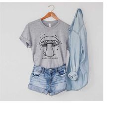 mushroom shirt magic mushroom graphic tee, hippie shirt, camping t-shirts botanical shirt trippy mushroom t- shirt hippi