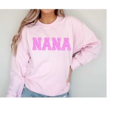 glitter grandma sweatshirt, nana crewneck, mother's day gift for grandma, grammy shirt, mimi sweatshirt, gift for mother
