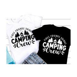 camping crew svg, camping svg, summer quote svg, summer vacation shirt, camp life png, svg files for cricut