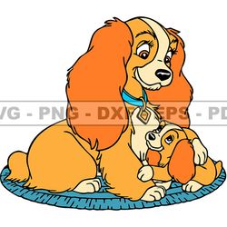 Disney Lady And The Tramp Svg, Good Friend Puppy,  Animals SVG, EPS, PNG, DXF 258