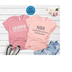personalized grandma shirt, nana shirt, personalized grandma gift, christmas gift for grandma, customized mother's day s
