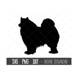Samoyed Svg, Dog Svg, Samoyed Silhouette, Samoyed Outline Png, Samoyed Clipart, Dog Pet Png, Dxf, Samoyed Cricut Silhoue
