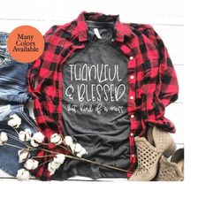grateful thankful blessed shirt, thanksgiving shirt, mom t-shirt, thanksgiving shirt for women, thankful women's shirt,