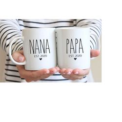 grandparents mugs, grandma mug, pregnancy reveal to grandparents, future grandma, new grandparents, gift for grandparent