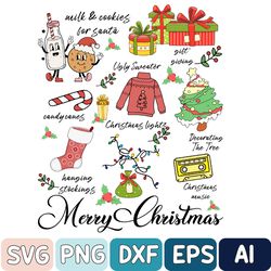Retro Christmas Svg, Santa Claus Svg, Christmas Svg, Christmas Sublimation, Merry Christmas Svg, Christmas Vibes Svg