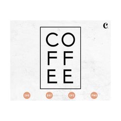free svg & png | modern coffee svg cut file for cricut, cameo silhouette | retro coffee, minimalist coffee cutting file,