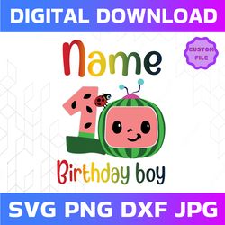 cocomelon personalized name birthday boy png svg, cocomelon brithday svg png, cocomelon,cocomelon family birthday png