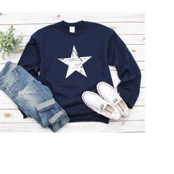 distressed star sweatshirt, 4th of july sweatshirt, usa shirt, womens 4th of july, 4th of july, patriotic shirt, 4th of
