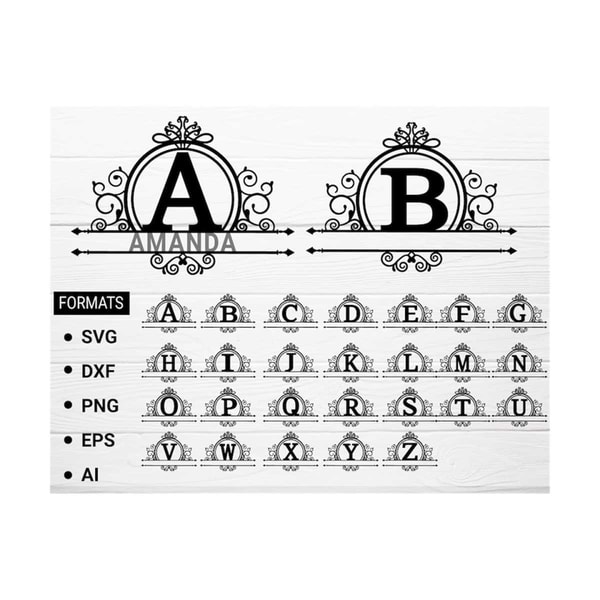 Splitcamera Monogram Split Monogram SVG,Split Font,Letter Svg,Split Monogram Lett | Inspire ...