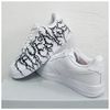 custom sneakers nike AF1, women white shoes, hand painted, wearable art 6.jpg