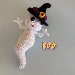 Halloween Ghost. Crochet patterns. Hallowen party deco