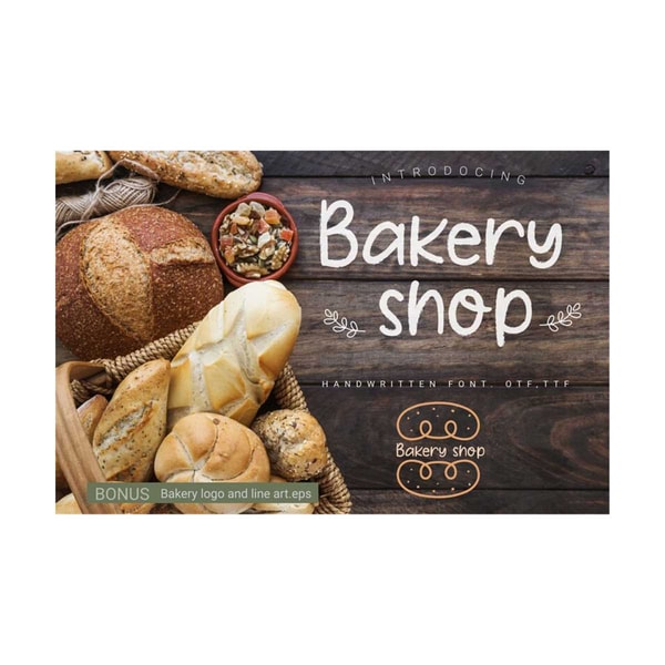 Bakery Shop Font,Handwritten font,Font download, Font, Textu | Inspire ...