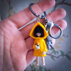 Six and Nome figure keychain little nightmares
