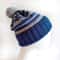 Ravenclaw pompom hat handknit women hat Ravenclaw hat Warm hats Winter hat Ravenclaw hat Women hats