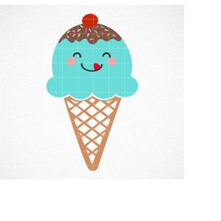cute ice cream svg, sweetest ice cream clipart, cute food svg, double ice cream svg, ice cream cut file, cricut, silhoue
