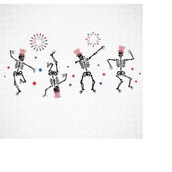 dancing skeleton 4th of july svg, dancing skeleton 4th july png, 4th of july svg, american svg, independence day svg, fu