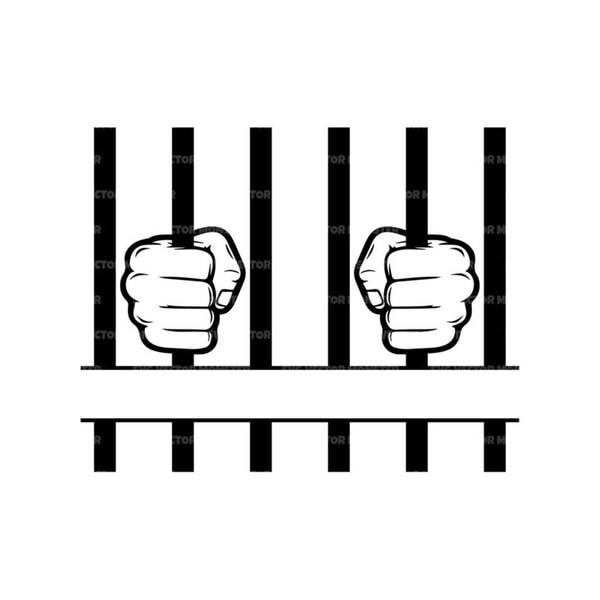 Prison Bars Monogram Svg, Jail Bars Svg, Jailed, Imprisoned, | Inspire ...