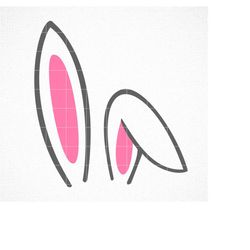 bunny ears svg, easter svg, easter bunny svg, cute spring svg, eps, dxf, png