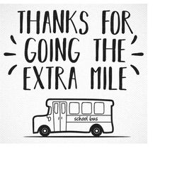 thanks for going the extra mile svg and png | pot holder design | design for bus driver svg|mail carrier| postal postman