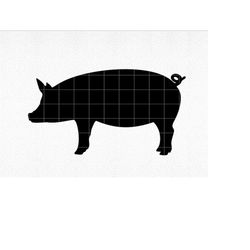 pig silhouette svg, pig silhouette png, pig svg, pig png, pig pig clipart, svg, png, dxf, eps, pig silhouette, farm anim