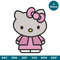 Hello Kitty Machine Embroidery Design 4 Sizes, Girl Embroidery File, Cute Kids Children Embroidery, Children Embroidery Digital Download image 1.jpg